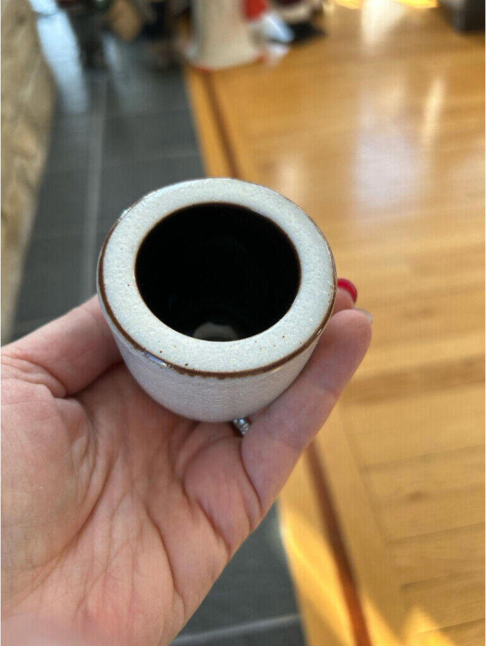 Ravelli Pottery Holland 1950s small cup/ candle holder